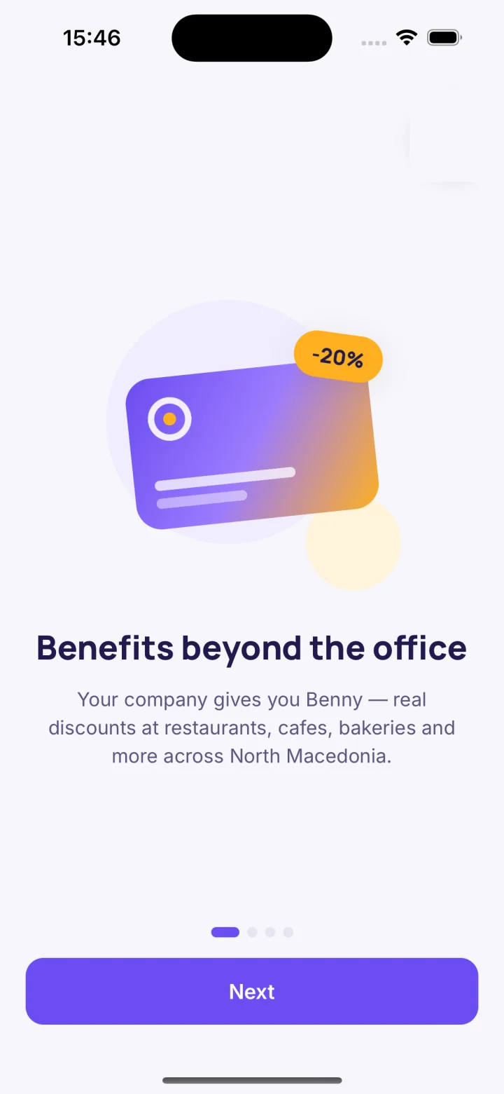 Bilingual onboarding carousel