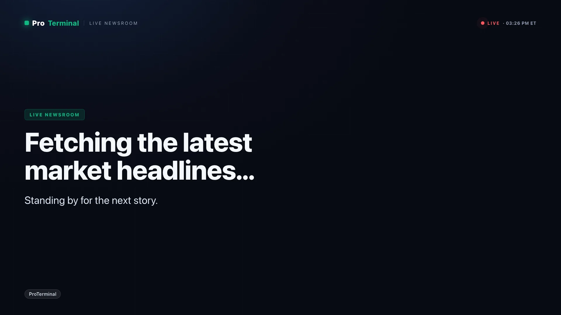 On-air newsroom overlay — a stateless, server-rendered story page loaded directly as an OBS browser source